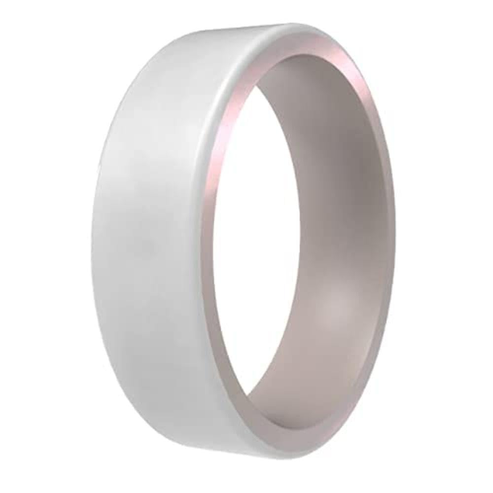 QALO Women's Rubber Silicone Ring, Switch Cosmic Holographic